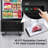 Gio 19.3 Cu Ft Glass Door Upright Freezer with LED Top Panel, Digital Temperature Control and Swing Door
