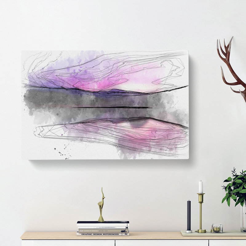 Purple Mountains - Wrapped Canvas, 60cm H x 91cm W x 3cm D