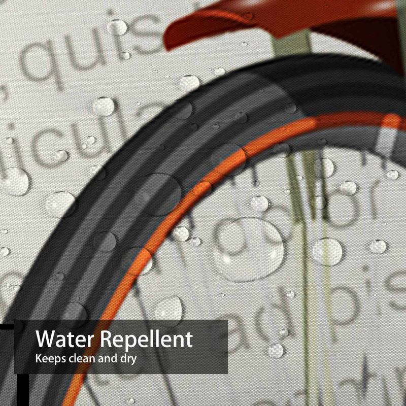 Rideau de douche imperméable à l'eau avec 12 crochets, L 72 po x l 78 po
