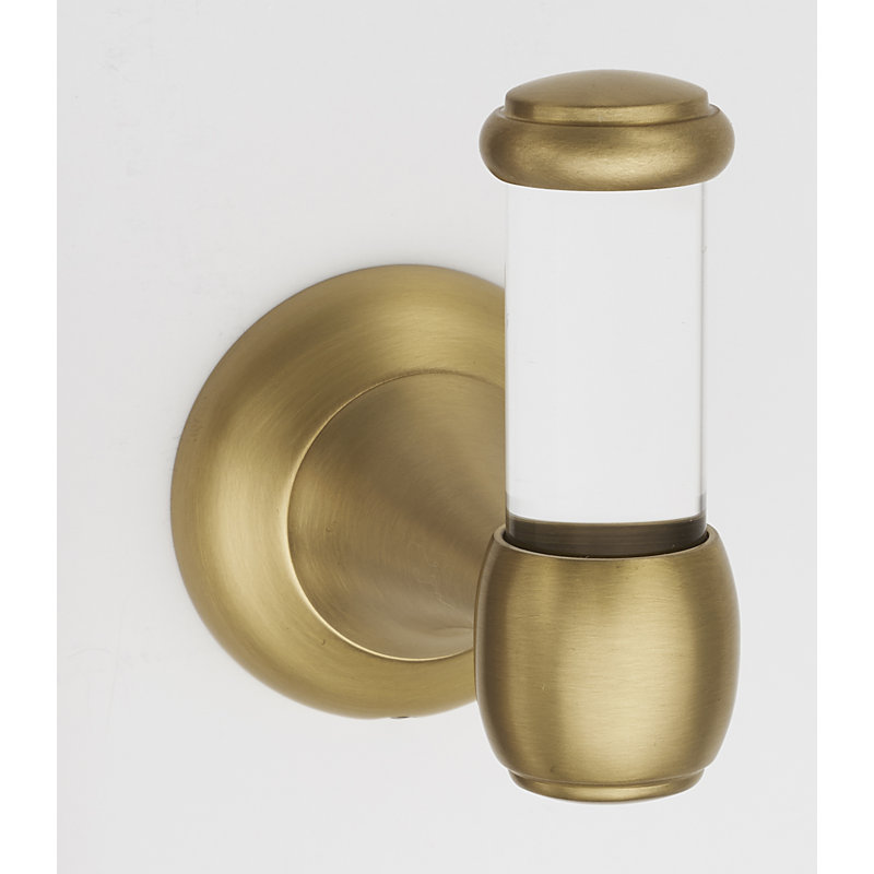Single Robe Hook, Satin Brass