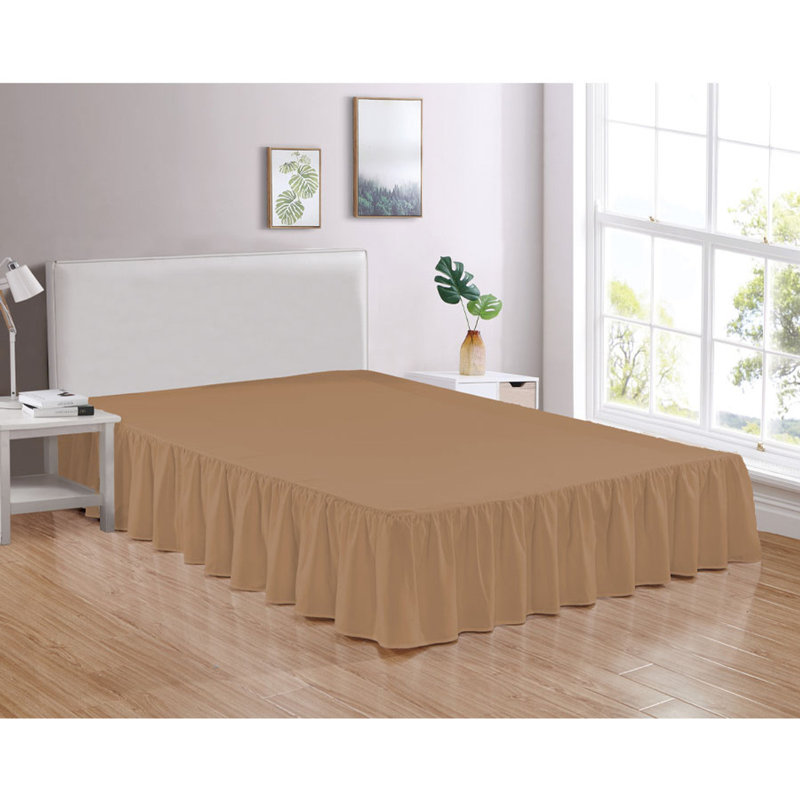Jupe de lit 14 po Bedskirt 4, Très grand californien, Kaki