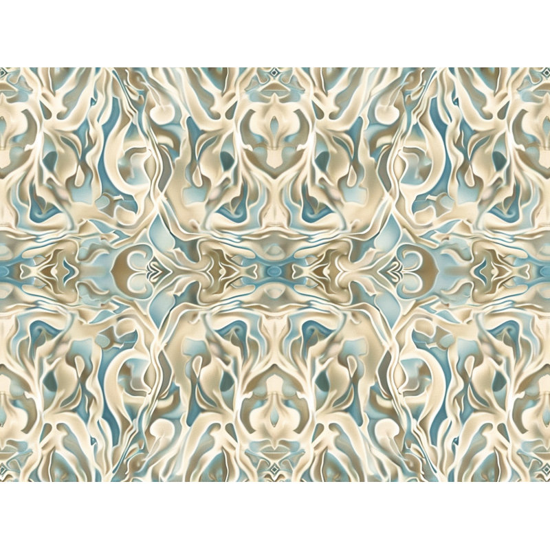 Rideaux de fenêtre à formes fluides Motif ondulé - 2 panneaux, L 56 po x L 78 po