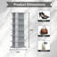 Étagère à chaussures rotative à 6 niveaux, présentoir à chaussures tournant 360 °, carrousel rond rotatif, range-chaussures vertical et sac à main-434625267