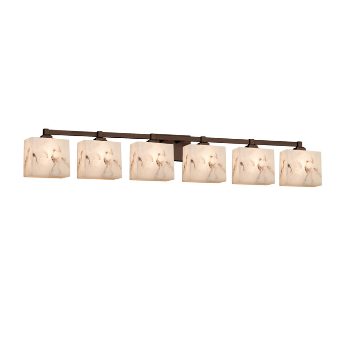 Éclairage pour meuble-lavabo 6 lumières Donatelli, Bronze foncé