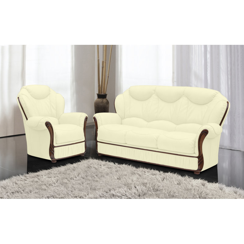 Kipling 2 - Piece Faux Leather Living Room Set, Beige