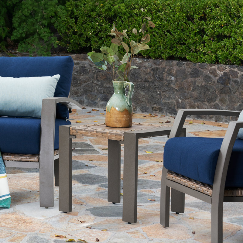 Jorolf Outdoor Side Table, Honey/Gray