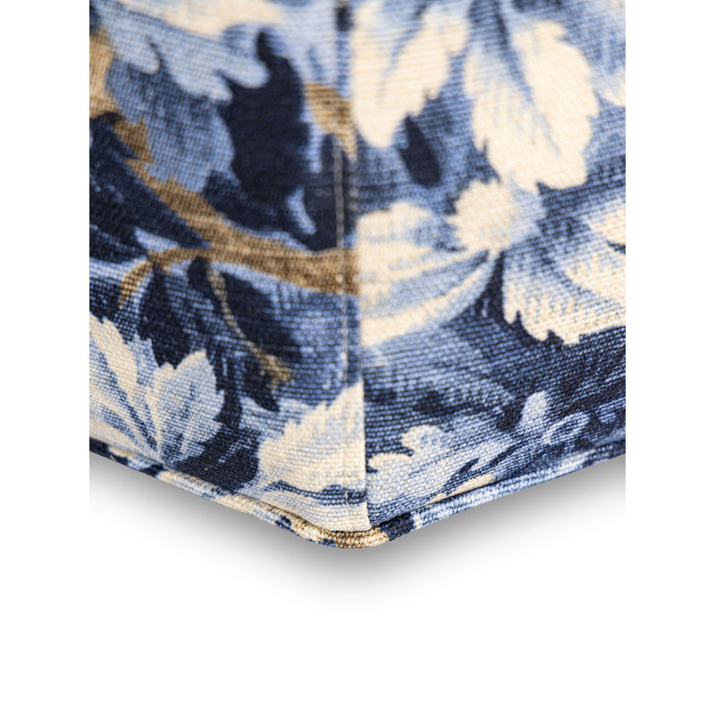 Cotton Ottoman, Blue