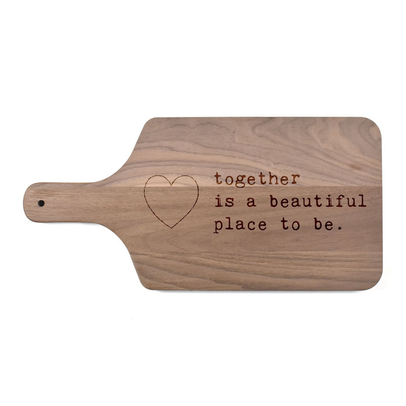 Together Favorite Place to Be Paddle Cutting Board
