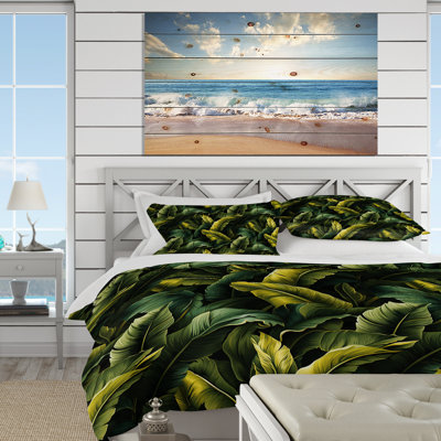 Ensemble de housse de couette Tropical Green Banana Leaf Bliss Tropical Pattern I