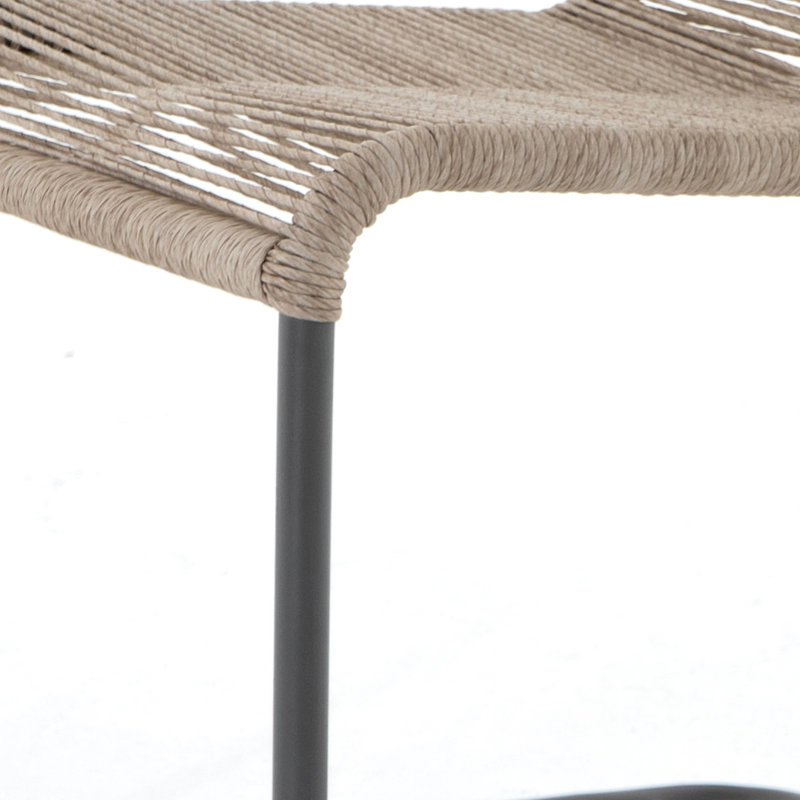 Chaise d'appoint Janine, Beige, Métal industriel