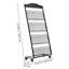 Metal Free Standing Magazine Rack
