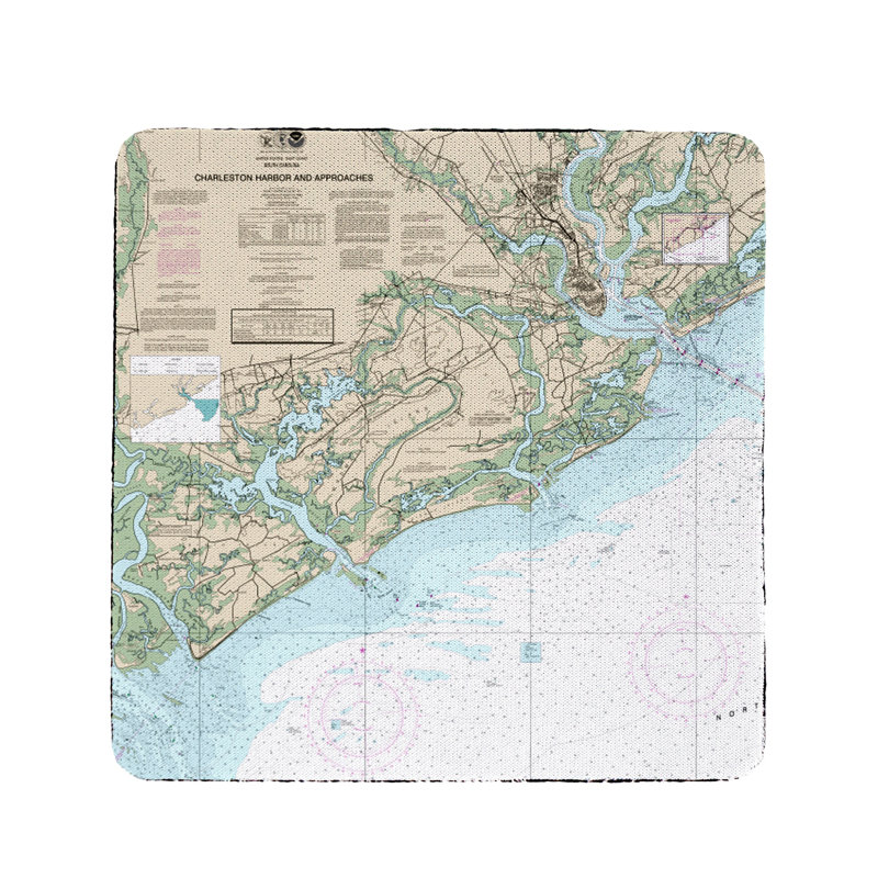 Charleston harbor et approches, sc coast