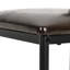 Set of 2 Industrial Bar Stools with Padded Seat and Back-962623464