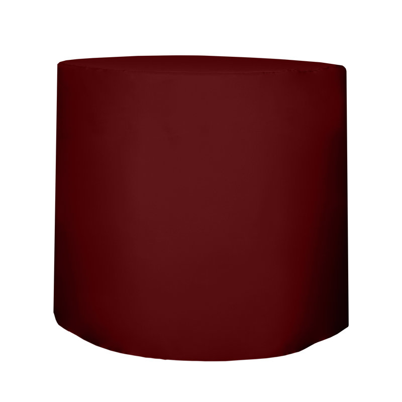 Javin Solid Color Round Tablecloth, Cherry Red, 1