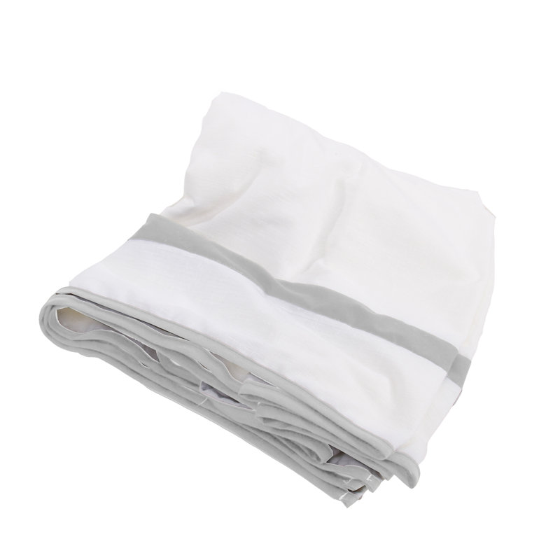 Volant poussière pour lit de bébé Dehart, Gris
