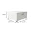 Caisson à lessive universel pour laveuse, sécheuse et combo 24 po avec tiroir de rangement Universal-128517206