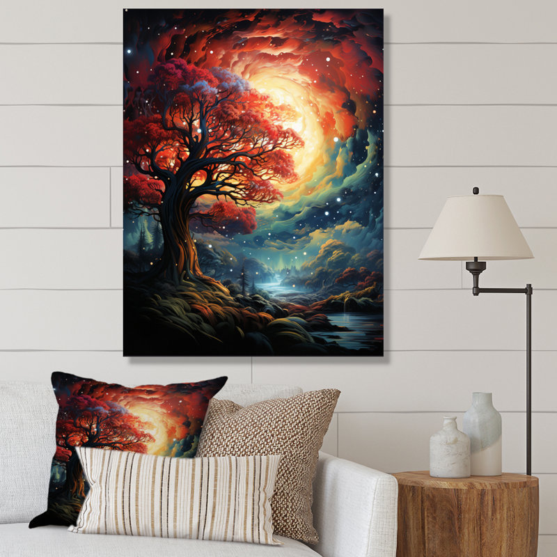 «Branches Majestic Canopie Tree I», reproduction sur toile, H 20 po x l 12 po x P 1 po, Toile tendue