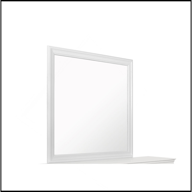 Miroir blanc métallique