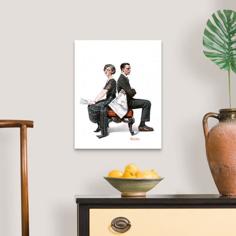 Art mural sur toile Norman Rockwell, Toile tendue, H 20 po x l 16 po x P 1,25 po