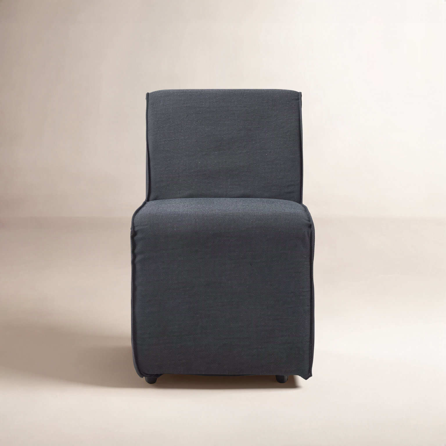 Niana Linen Parsons Dining Chair, Gray Stripe