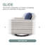 Chaises de patio pivotantes avec coussins Ingvald-1776065136