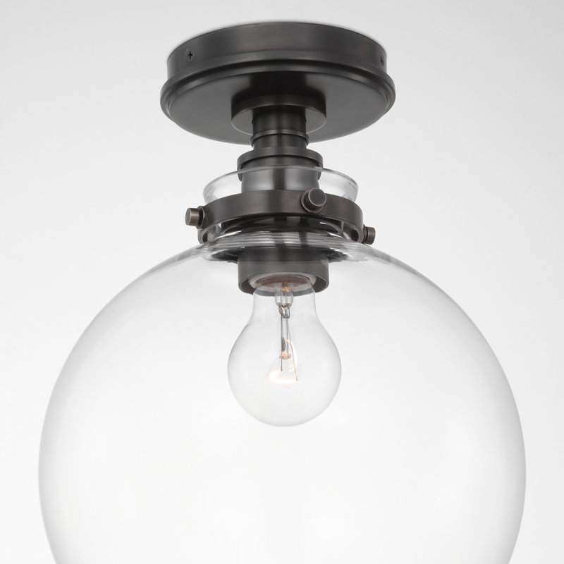 Parkington 1 - Light Flush Mount, Bronze, Clear