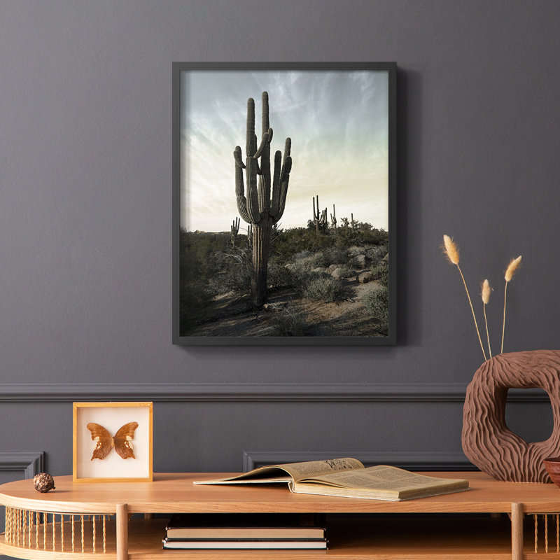«King of the Desert», reproduction encadrée - bois massif, Noir, H 28 po x l 22 po