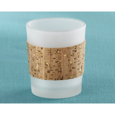Porte-votive en verre chic tropical