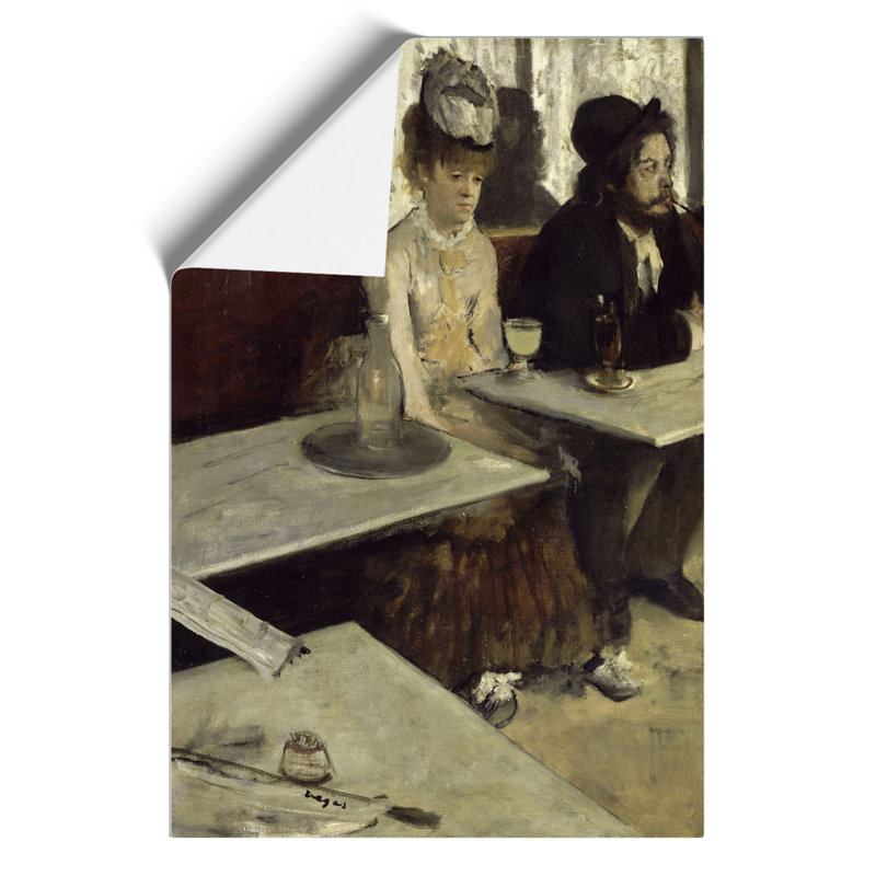 Absinthe Drinkers by Edgar Degas - 1 Piece Painting, 30cm H x 21cm W x 0.1cm D