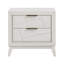 Table de chevet à finition blanche antique avec tiroirs, meubles de chambre à coucher modernes, 1 pièce