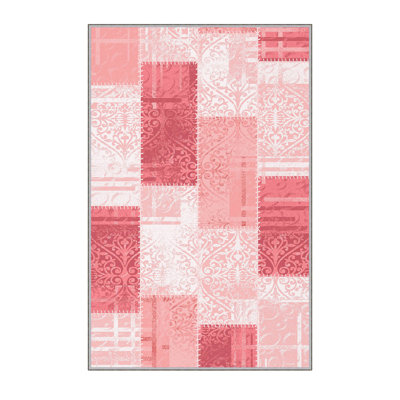 High-Quality 3D Printed Area Rug (2.6 x 4.0 ft), 100% Polyester, 0.3 in Pile Height | Antibacterial, Non-Slip PVC Felt Dot Underside | Machine Washable, Elegant Design for Living Room, Bedroom & Office