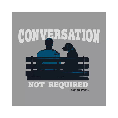 Conversation Not Required Bench - Print on Canvas