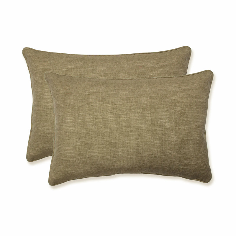 Elsa Pillow, 16.5" W x 24.5" D, Gray Textured Solid
