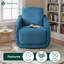Fauteuil d'appoint pivotant à 360° Lauren en velours de 77 cm de large avec siège à ressorts ensachés-865284027