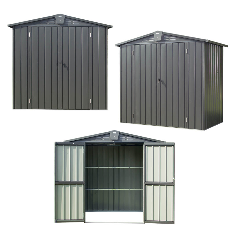 Remise à outils en métal, H 72,4 po x l 50,83 po x P 79,06 po