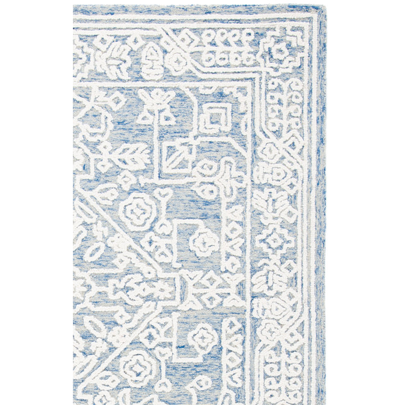 Pezanetti Hand Tufted Wool And Cotton With Latex Southwestern Rug, Rectangle 3' x 5'