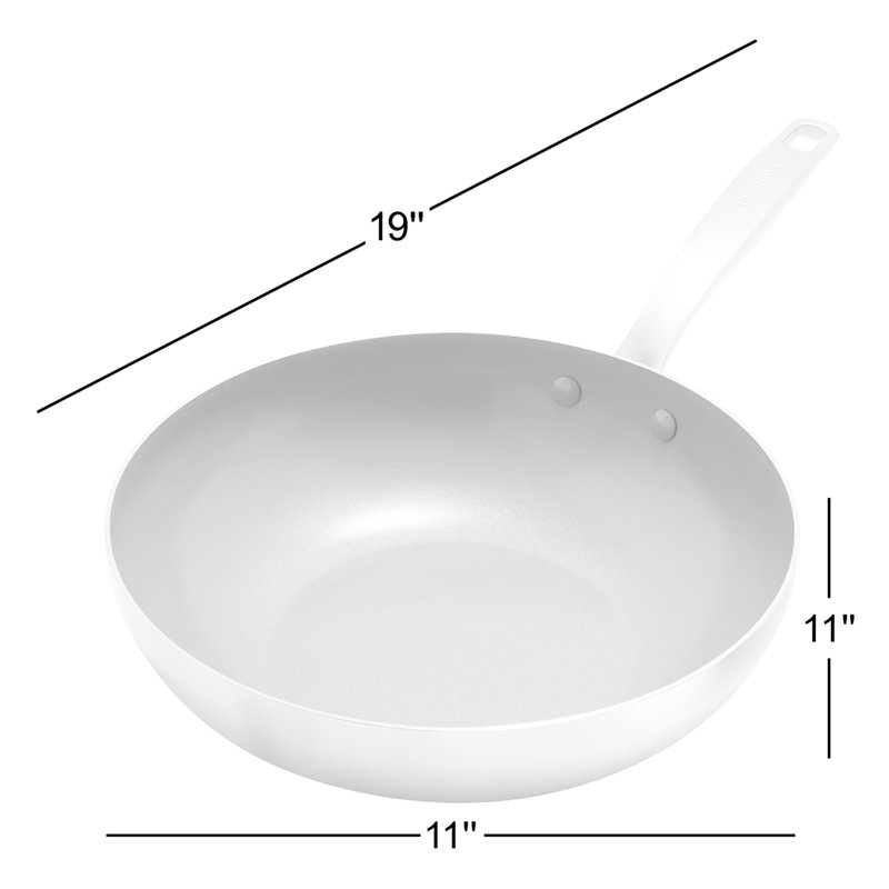GreenPan Chatham Tri-Ply Stainless Steel Healthy Ceramic Nonstick 11" Wok