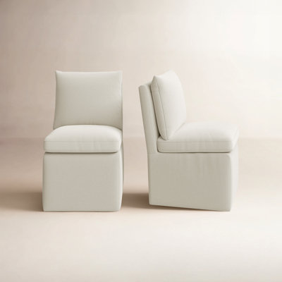 Alayaa Upholstered Side Chair with Casters
