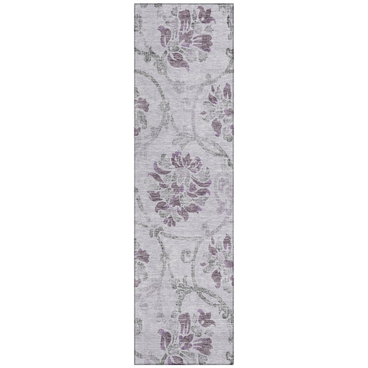 Sossio Washable Floral Indoor / Outdoor Rug