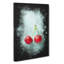 Two Cherries Paint Splash - Wrapped Canvas Print-61883282