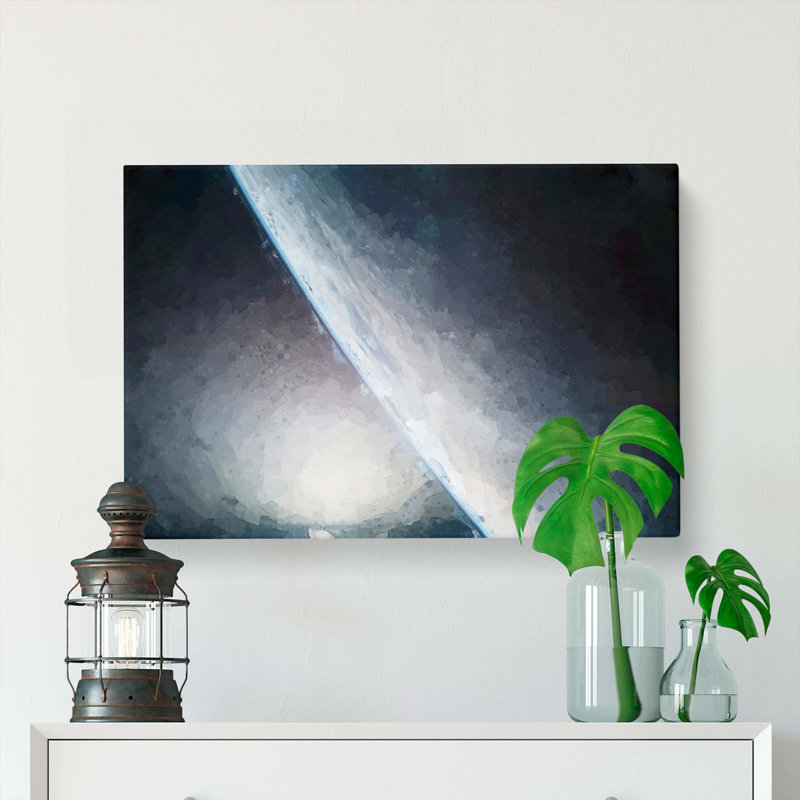 The Edge Of The Earth In Abstract - Wrapped Canvas, 60cm H x 91cm W x 3cm D