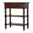 Solid Wood Turned Occasional Table, 1-Drawer, Brown, Table