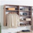Devi Oak Wall Mounted Wood Closet System-1255843240
