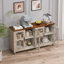 Armoire 4 portes avec portes en verre trempé-329414211