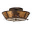 Rustic Lodge 4 - Light Semi Flush Mount