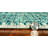 3' X 4' Teal Polypropylene Area Rug