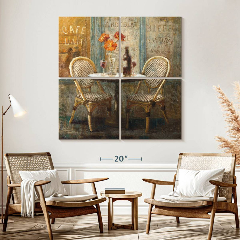 Yarlin Meet Me At Le Cafe I, 57" H x 57" W