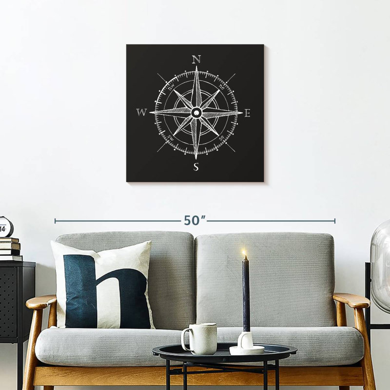 Aletra Simple Compass Rose, 24" H x 24" W