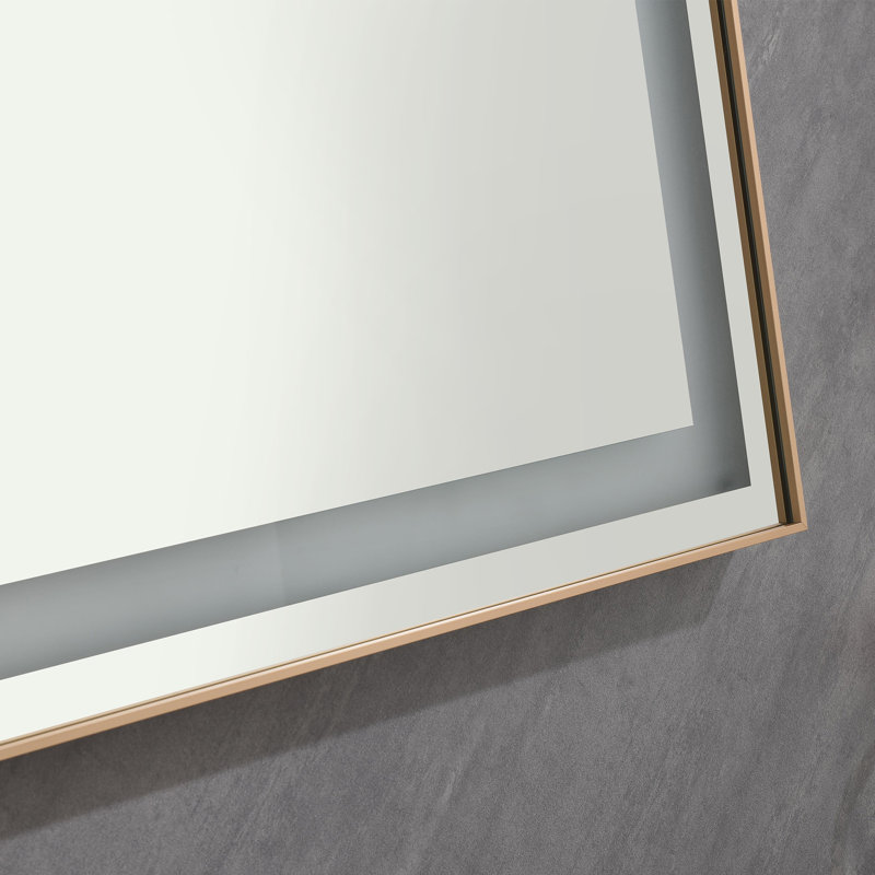 Aluminum Rectangle Wall Mirror, 36" x 72"