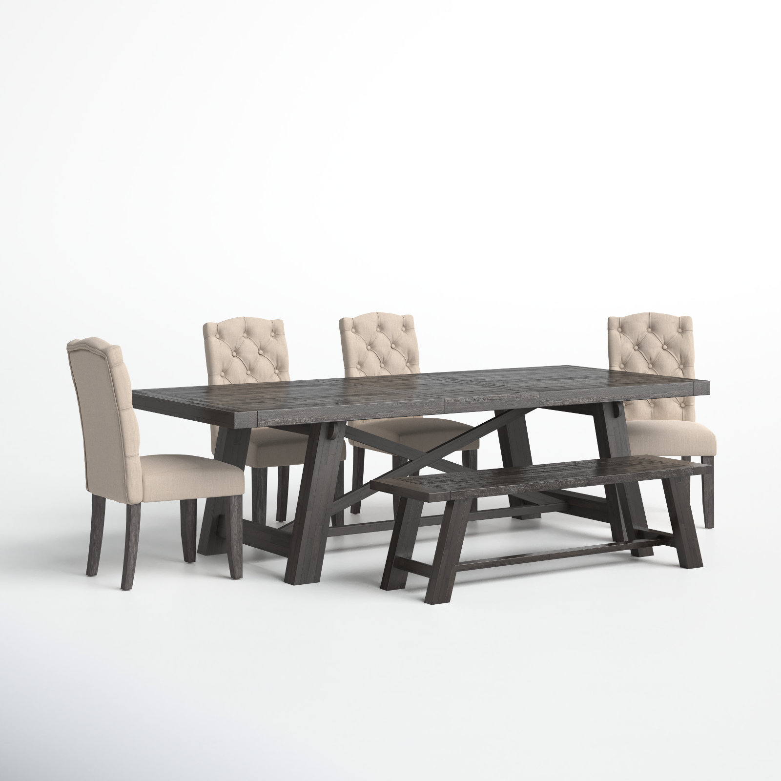 Bianca Dining Table Set with Removable Leaf